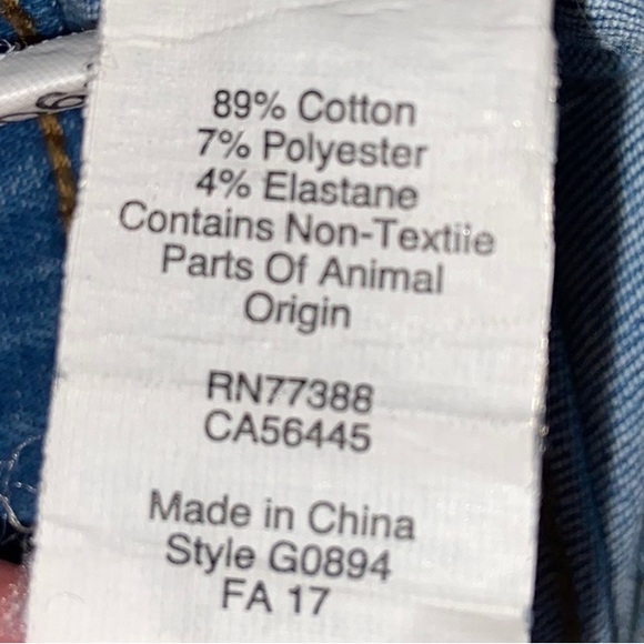 Madewell 10” High Rise Skinny Blue Jeans Size 24 - Picture 9 of 14